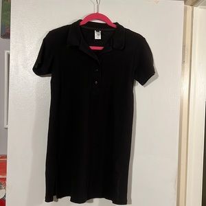 Ralph Lauren black polo neck swim coverup